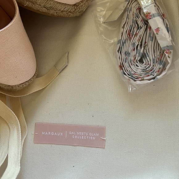 NIB Margaux x Gal Meets Glam Blush Pink Espadrilles 37M - Picture 11 of 11